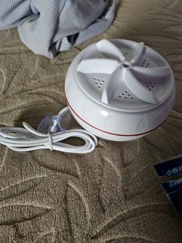 Customer photo review of Portable Turbine Ultrasonic Washing Machine - (IMPORTED)