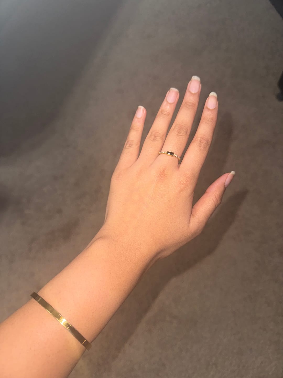 Customer photo review of Onyx Black Crystal Ring