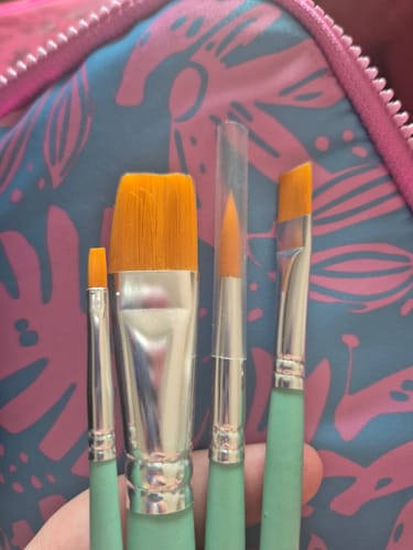 Customer photo review of Pebeo - Set 8 Pinceles Acrílico Fluido  Redondos y Planos