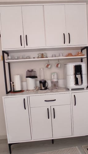 Customer photo review of Rani JE127 Çok Amaçlı Dolap 8 Kapaklı 1 Çekmeceli Kiler Mutfak Dolabı Beyaz