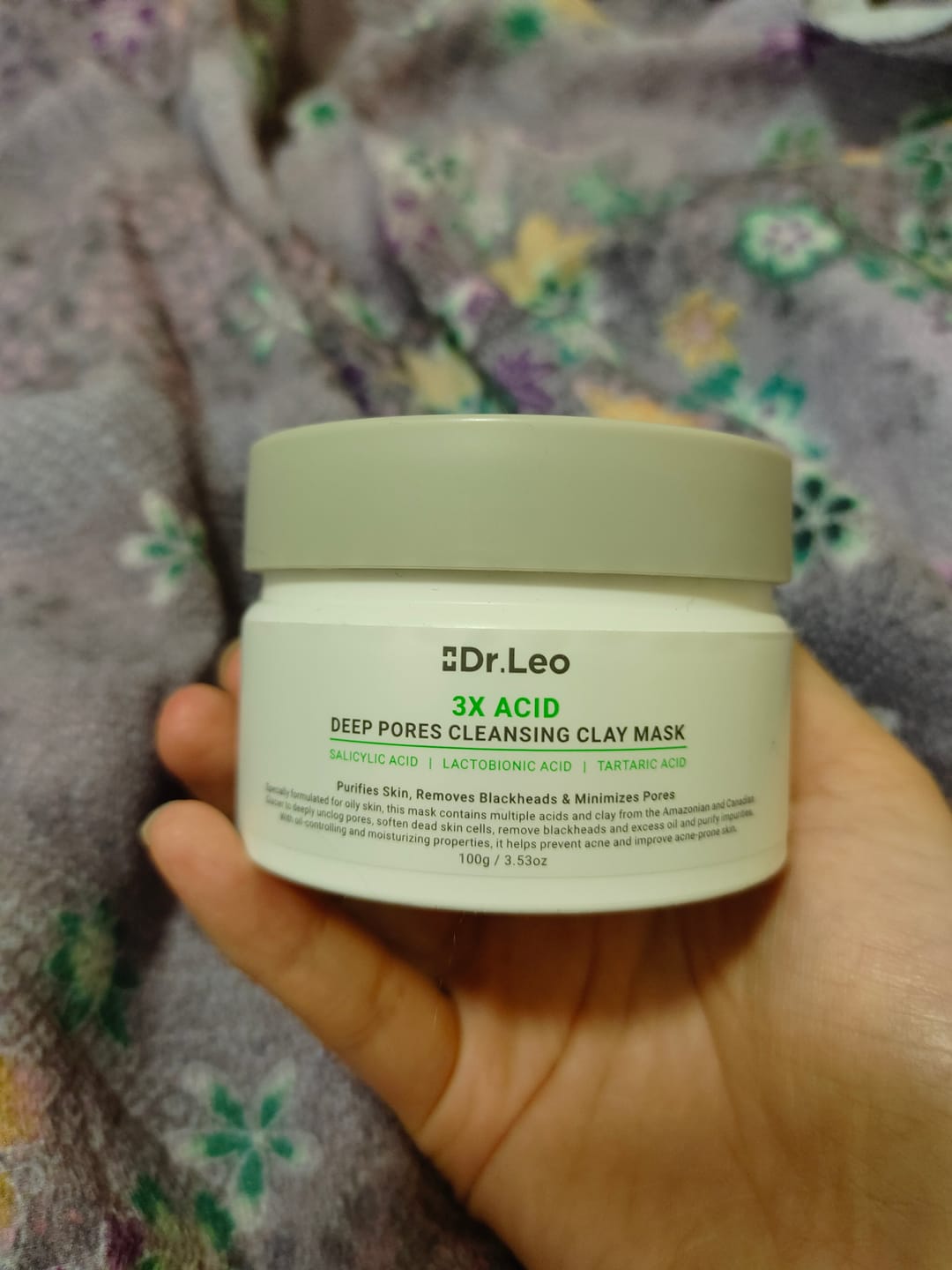 Customer photo review of Mascarilla de Arcilla con 3 Ácidos para Limpieza Profunda de Poros
