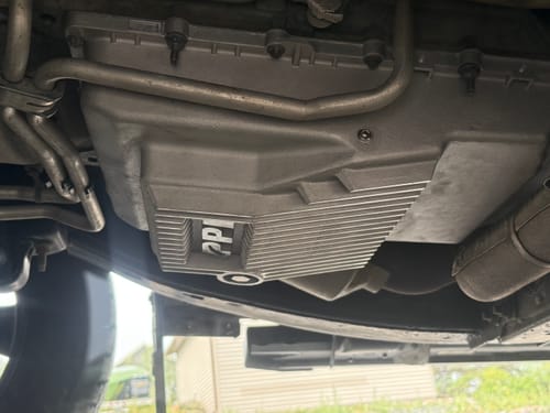 Customer photo review of 2017-2025 Ford 10R80 HD Cast Aluminum Deep Transmission Pan (328053600)