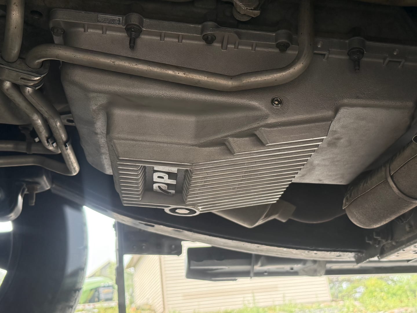 Customer photo review of 2017-2025 Ford 10R80 HD Cast Aluminum Deep Transmission Pan (328053600)