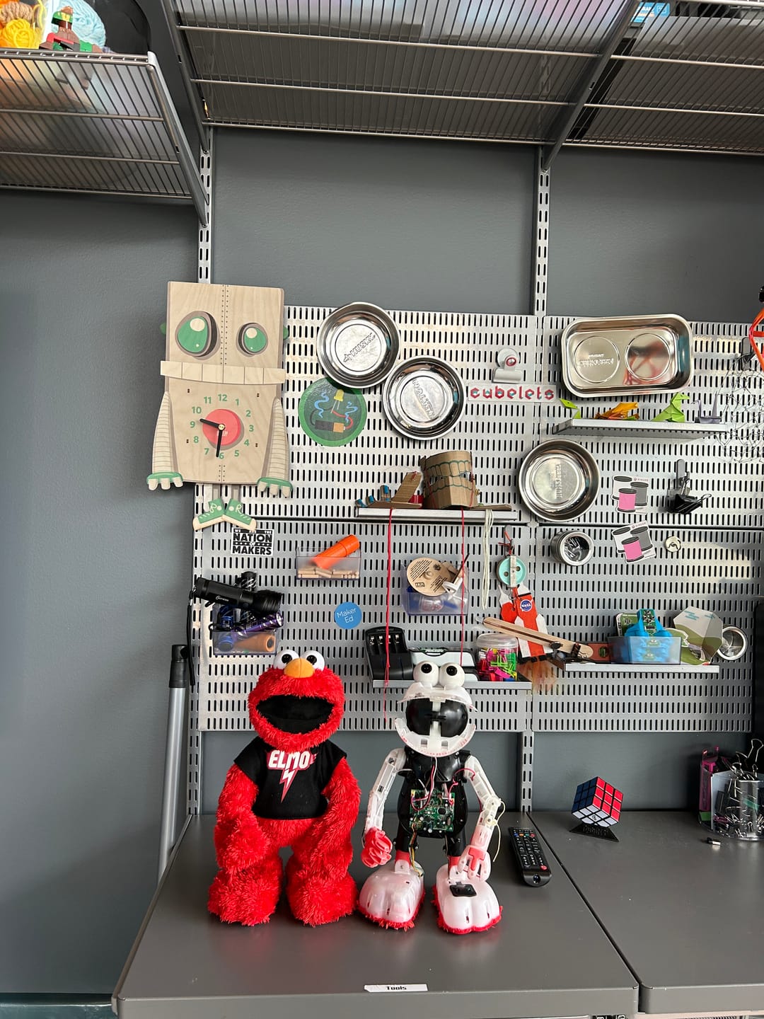 Customer photo review of Chuck the Robot Pendulum Clock