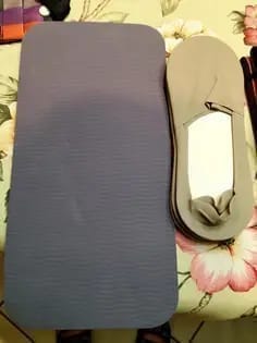Customer photo review of PREMIUM IMPORTED PLAIN NO-SHOW SOCKS