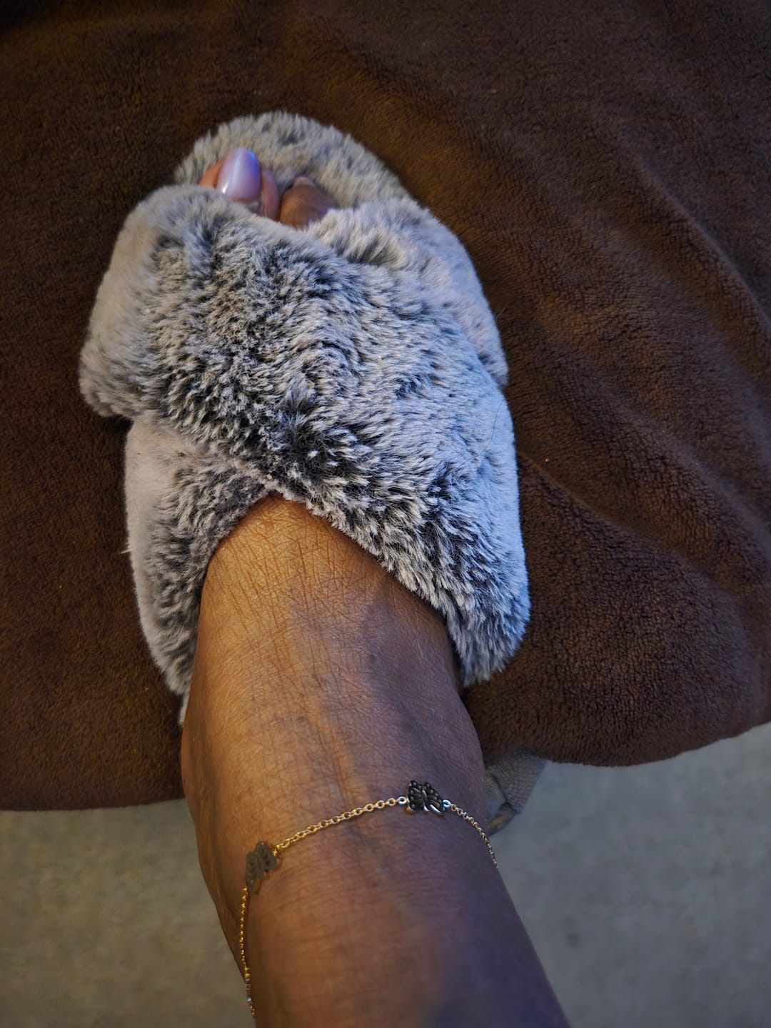 Customer photo review of Butterflies Anklet