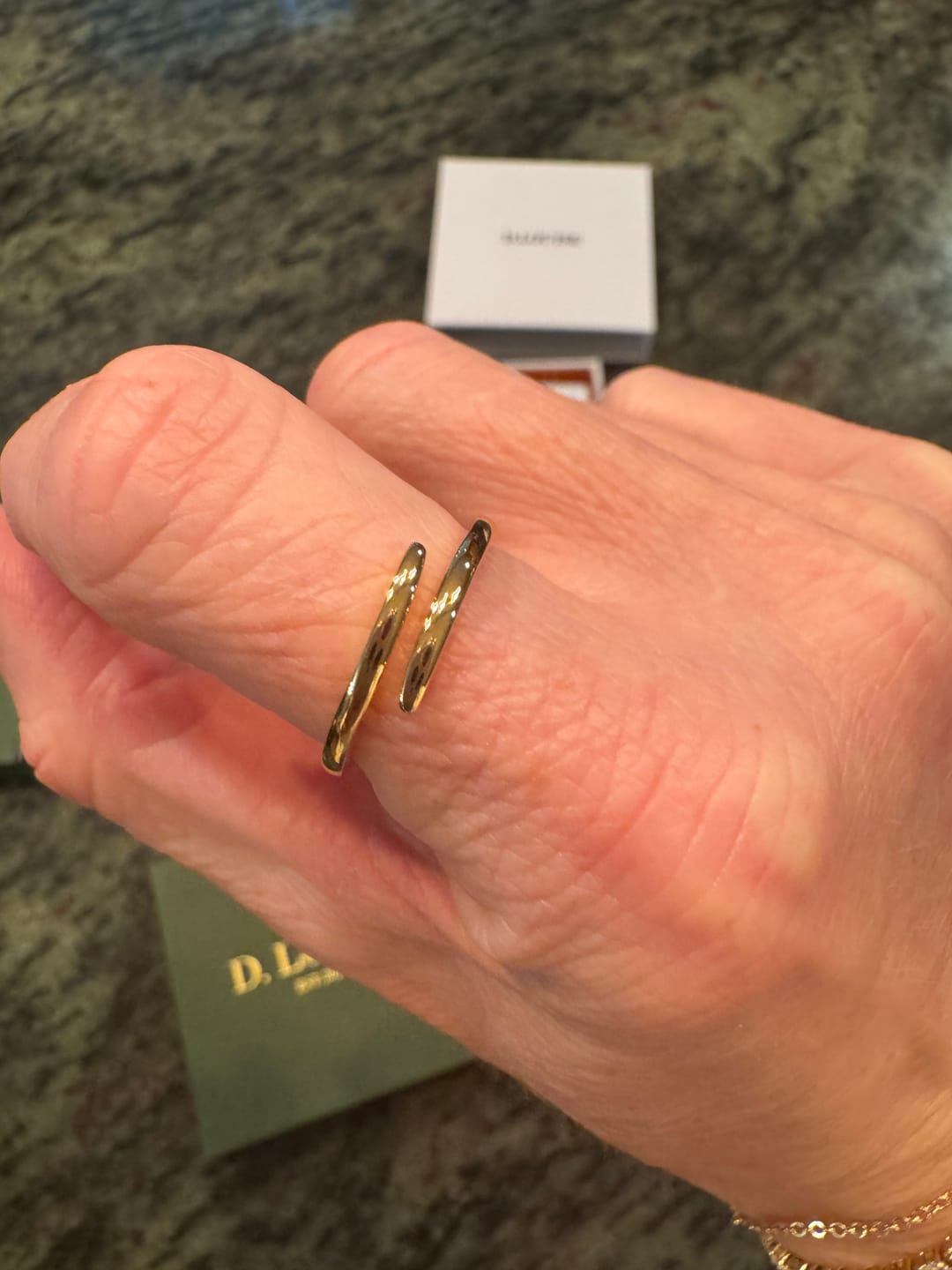Customer photo review of Classic Claw Ring