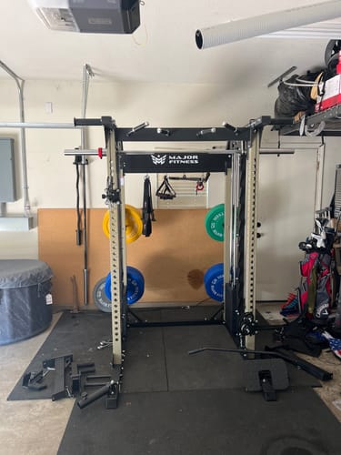 Customer photo review of Major Fitness B52 All-In-One Home Gym Smith Machine