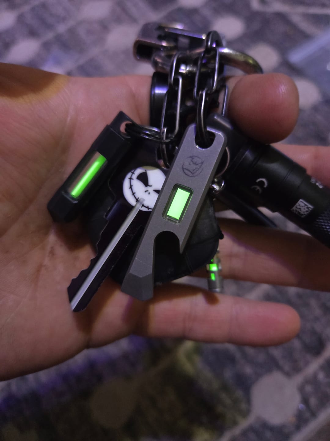 Customer photo review of Tritium Glow Fob