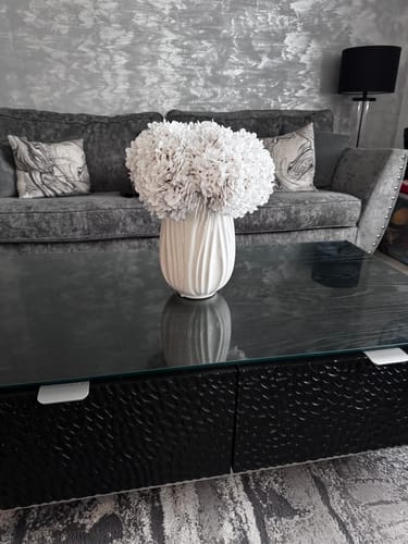 Customer photo review of Large Faux Hydrangea - White (5 Stems)