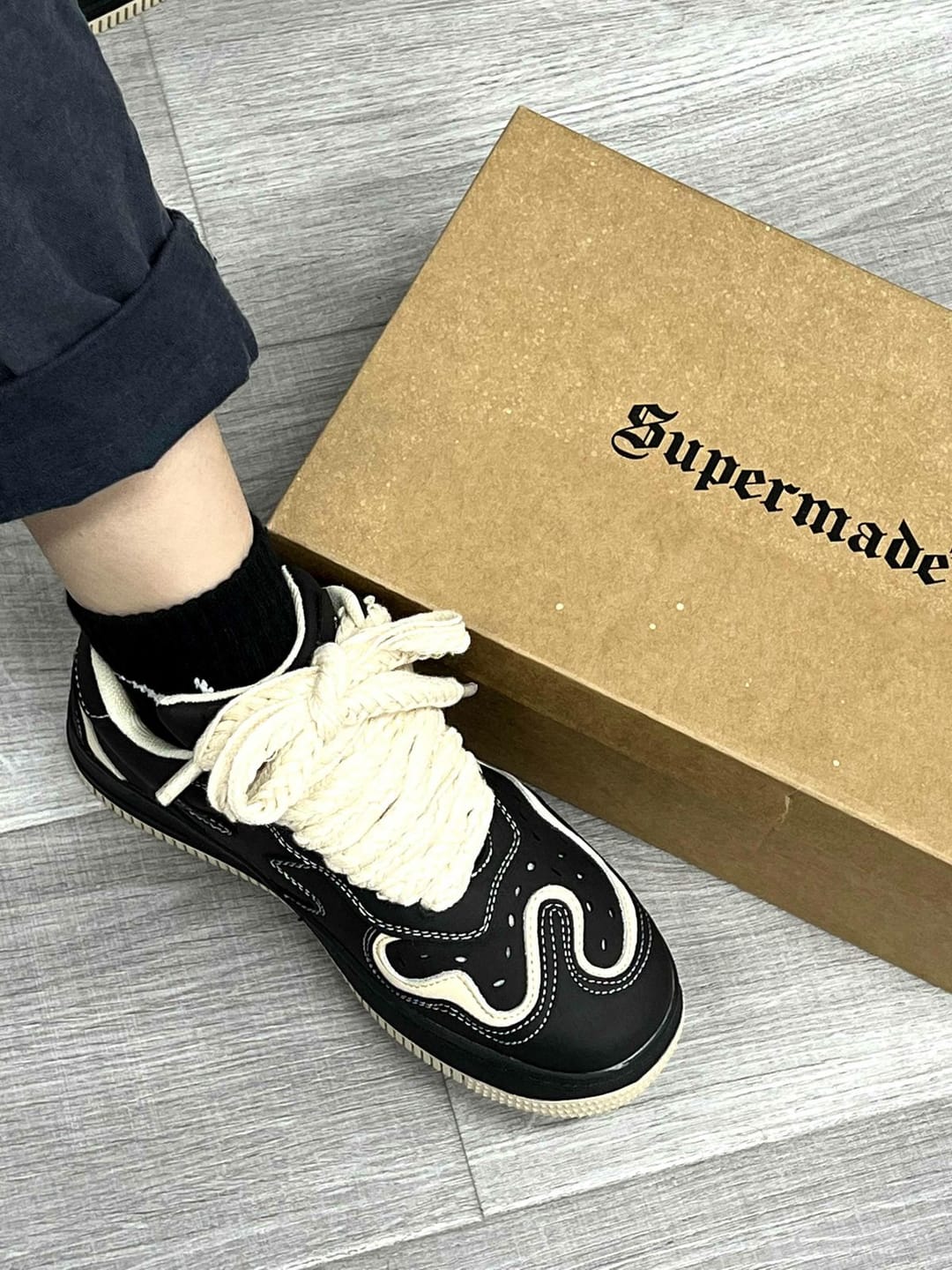Customer photo review of Thesupermade High Street Skateboard Couple Shoes -1479