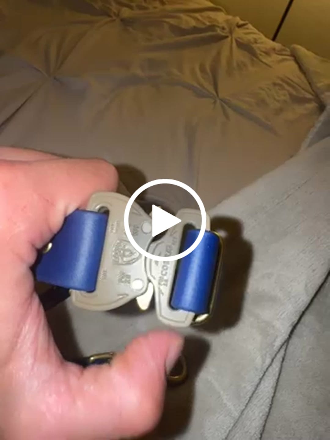 Customer video review of Adjustable Biothane Quick Release Dog Collar