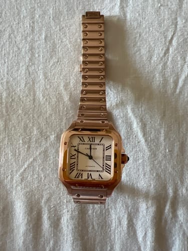 Customer photo review of SANTOS LADY 35.1MM ROSE GOLD