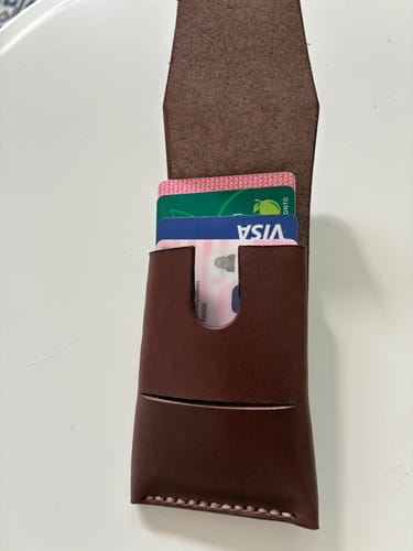 Customer photo review of Slimmad plånbok i äkta läder