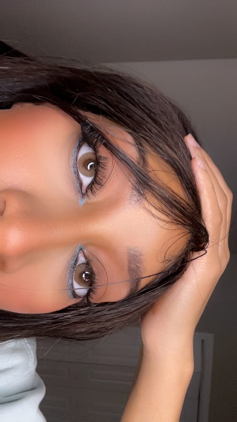 Customer photo review of Hidrocor AVELA Brown Prescription Colored Contact Lenses