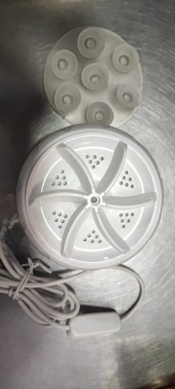Customer photo review of Portable Turbine Ultrasonic Washing Machine - (IMPORTED)