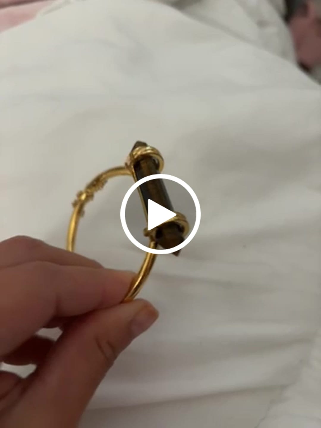 Customer video review of Golden Tigers Eye Wand