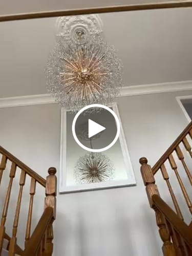 Customer video review of 20-Light Oversized Large Luxury Sputnik Firework Chandelier