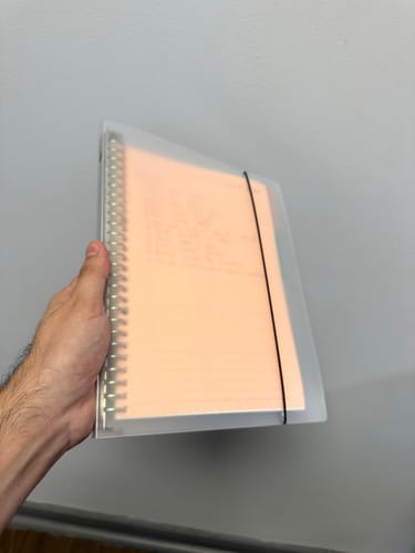 Customer photo review of Languo - Libreta Anillada Tipo Binder B5 con Sistema Refill