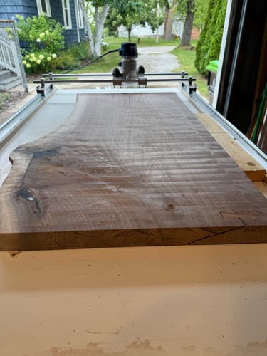 Customer photo review of 40" Cross Bars For Router Sled (Pair-Set Of 2)