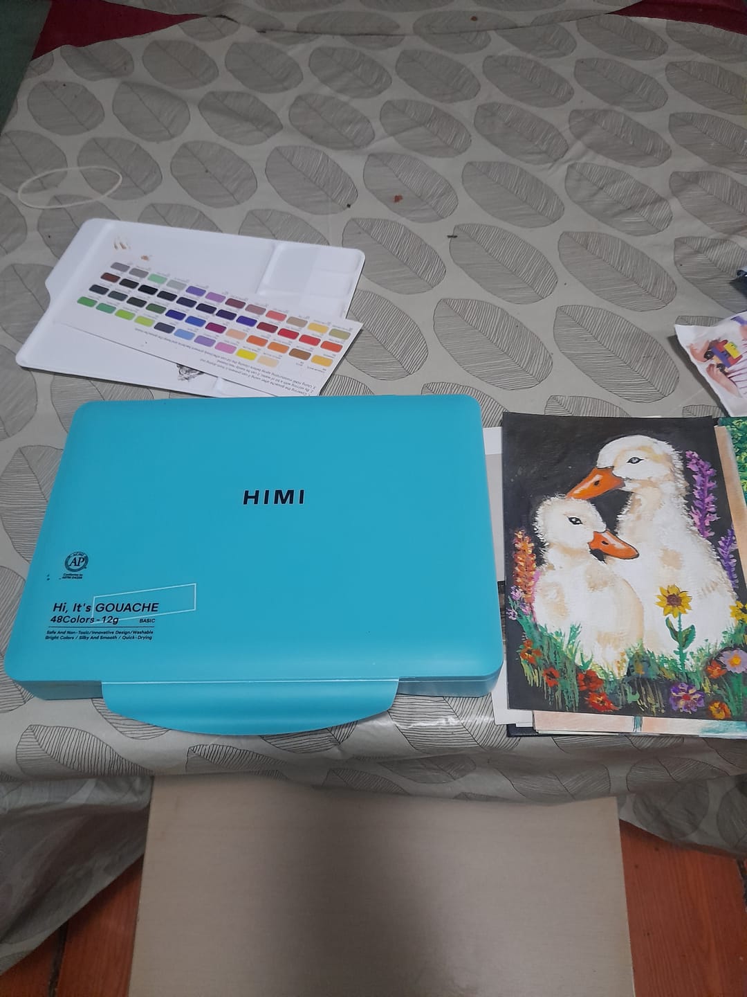 Customer photo review of Himi - Set 48 Gouache Potes 12 g Green
