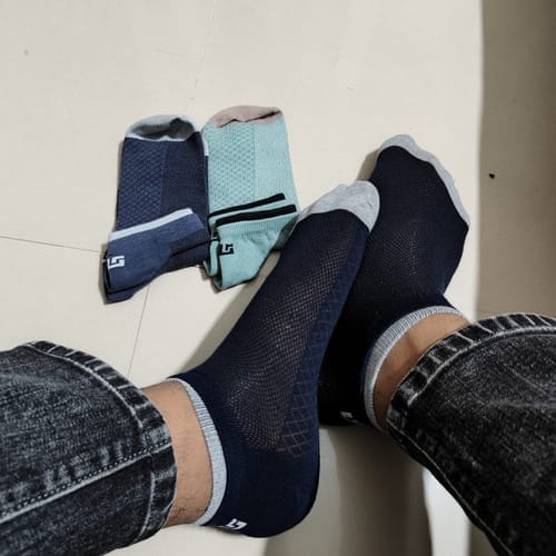 Customer photo review of Double elastic 4.0 socks