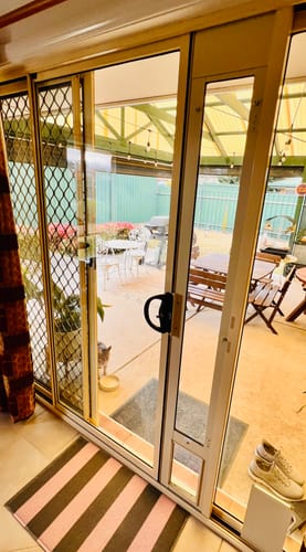 Customer photo review of Patio Pet Door Insert