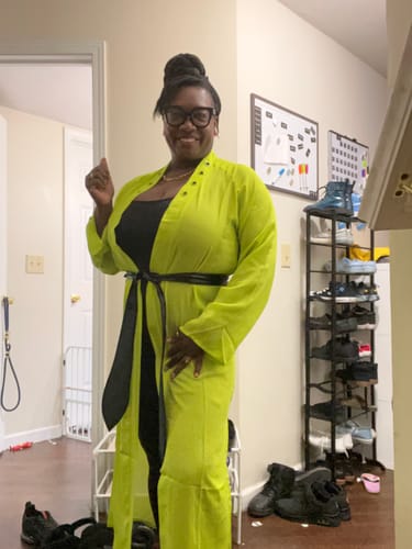 Customer photo review of Tribe Duster Electric Lime