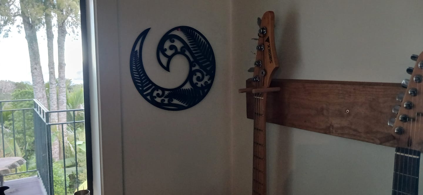 Customer photo review of NZ Koru Wall Art