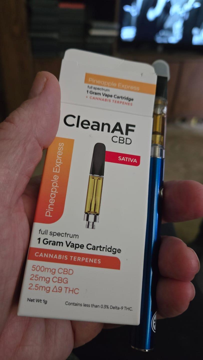 Customer photo review of Pineapple Express THC Vape Cartridge
