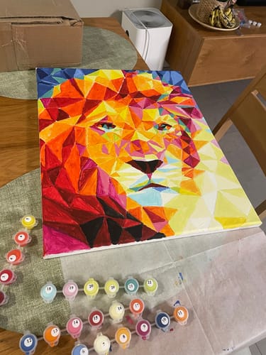 Customer photo review of ערכת המכחולים נוספת דקים לצביעה לפי מספרים