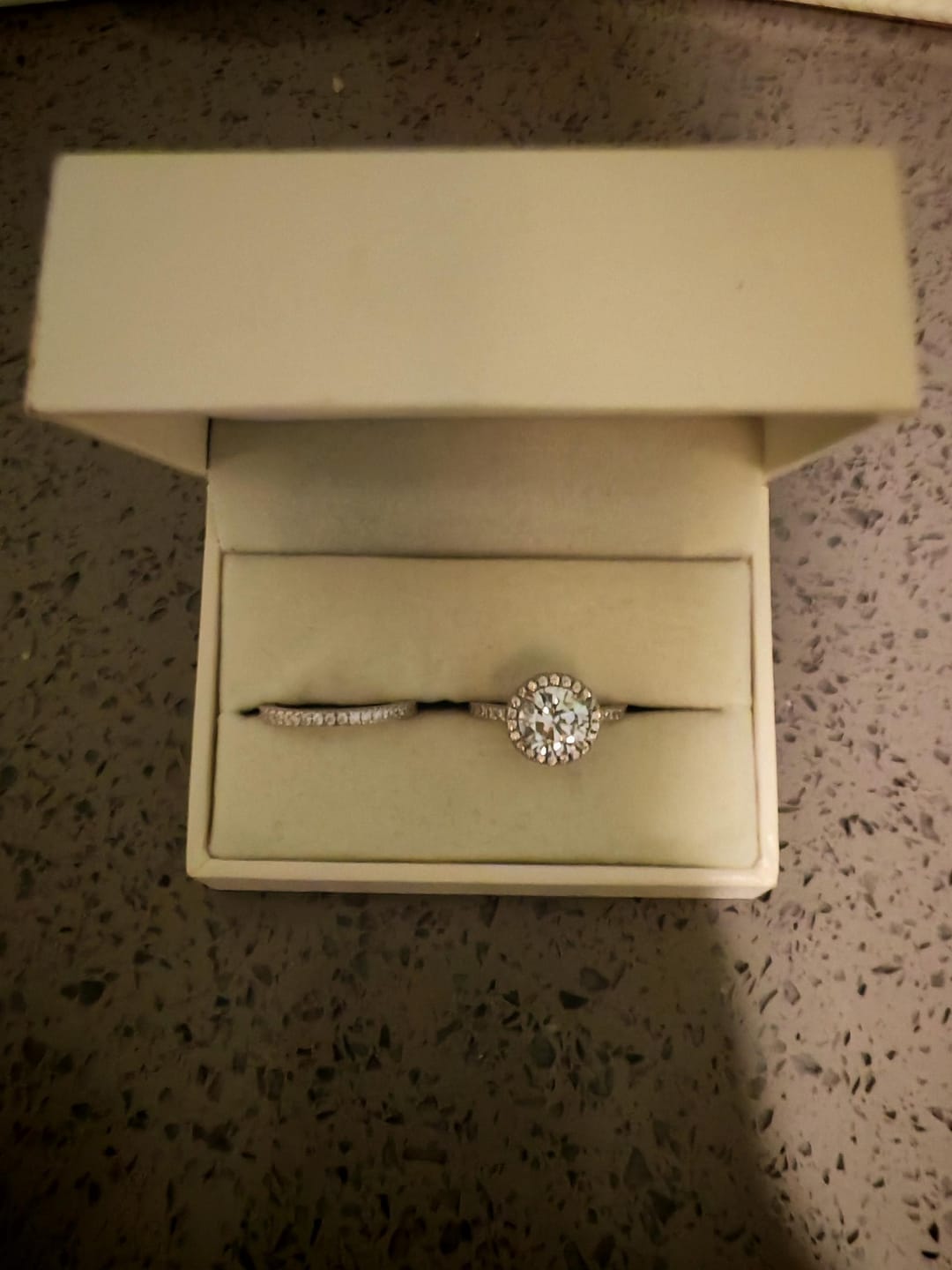 Customer photo review of Louily 0.5 Ct Round Cut Classic Full Eternity Thin Wedding Band For Women In Sterling Silver