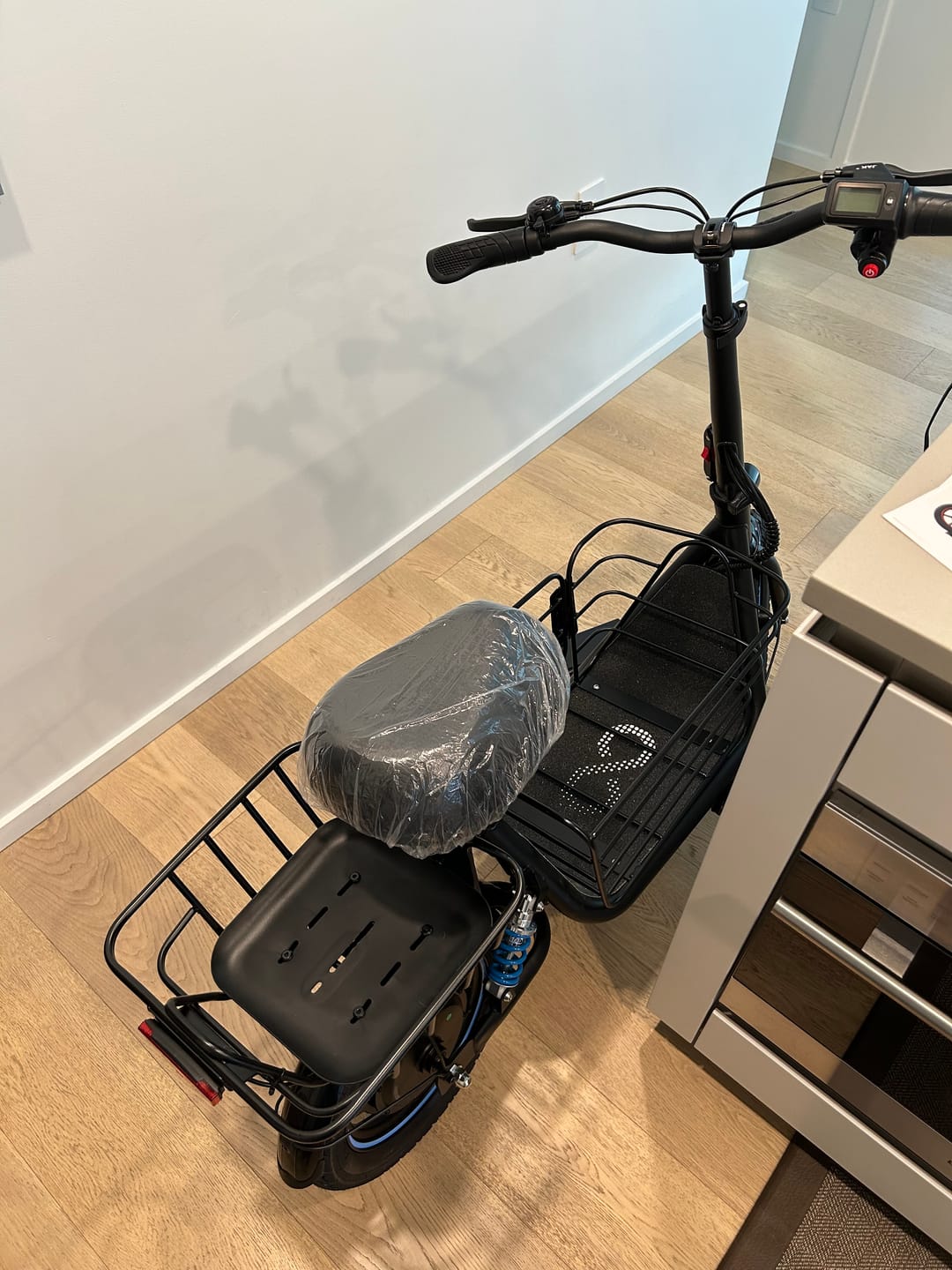 Customer photo review of Gyroor C1Plus Folding Electric Scooter with Seat-650W Motor, Large Storage & UL2272 Certified