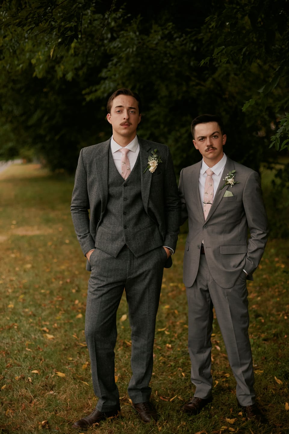 Customer photo review of Prince Of Wales Grey Herringbone Tweed 3 Piece Suit