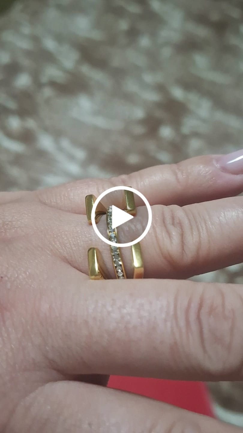 Customer video review of Anel Truth Banhado em Ouro 18k