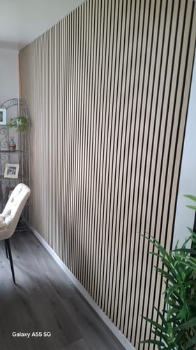 Customer photo review of Acoustic Slat Panel - Natural Oak