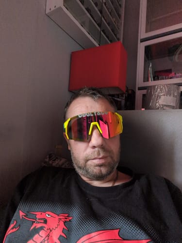 Customer photo review of Davey Todd x U&C Paddock Sunglasses