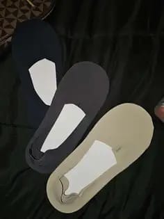 Customer photo review of PREMIUM IMPORTED PLAIN NO-SHOW SOCKS