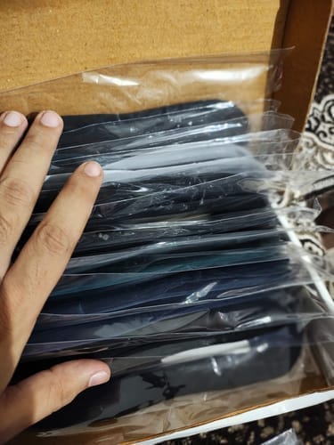 Customer photo review of PREMIUM IMPORTED PLAIN NO-SHOW SOCKS