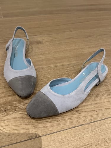 Customer photo review of CC 25 Slingback Grey Suede