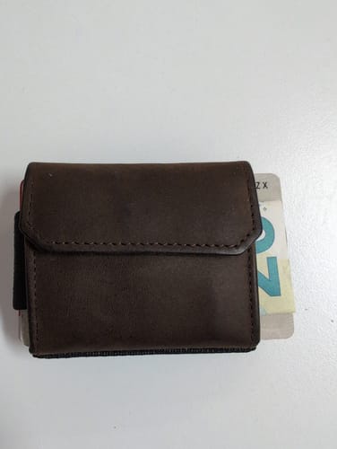 Customer photo review of Nano Boy Pocket card holder wallet with leather coin pocket