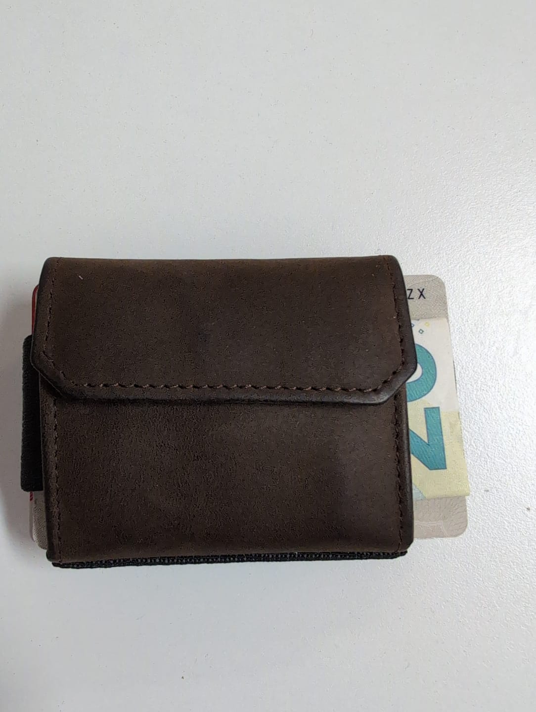 Customer photo review of Nano Boy Pocket card holder wallet with leather coin pocket
