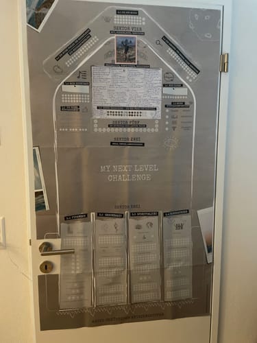 Customer photo review of Vision Board Set (inkl. Vision Board Vorlage) "MY NEXT LEVEL CHALLENGE Single Box"