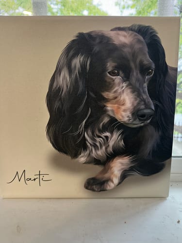 Customer photo review of Pet Art Canvas Wrap