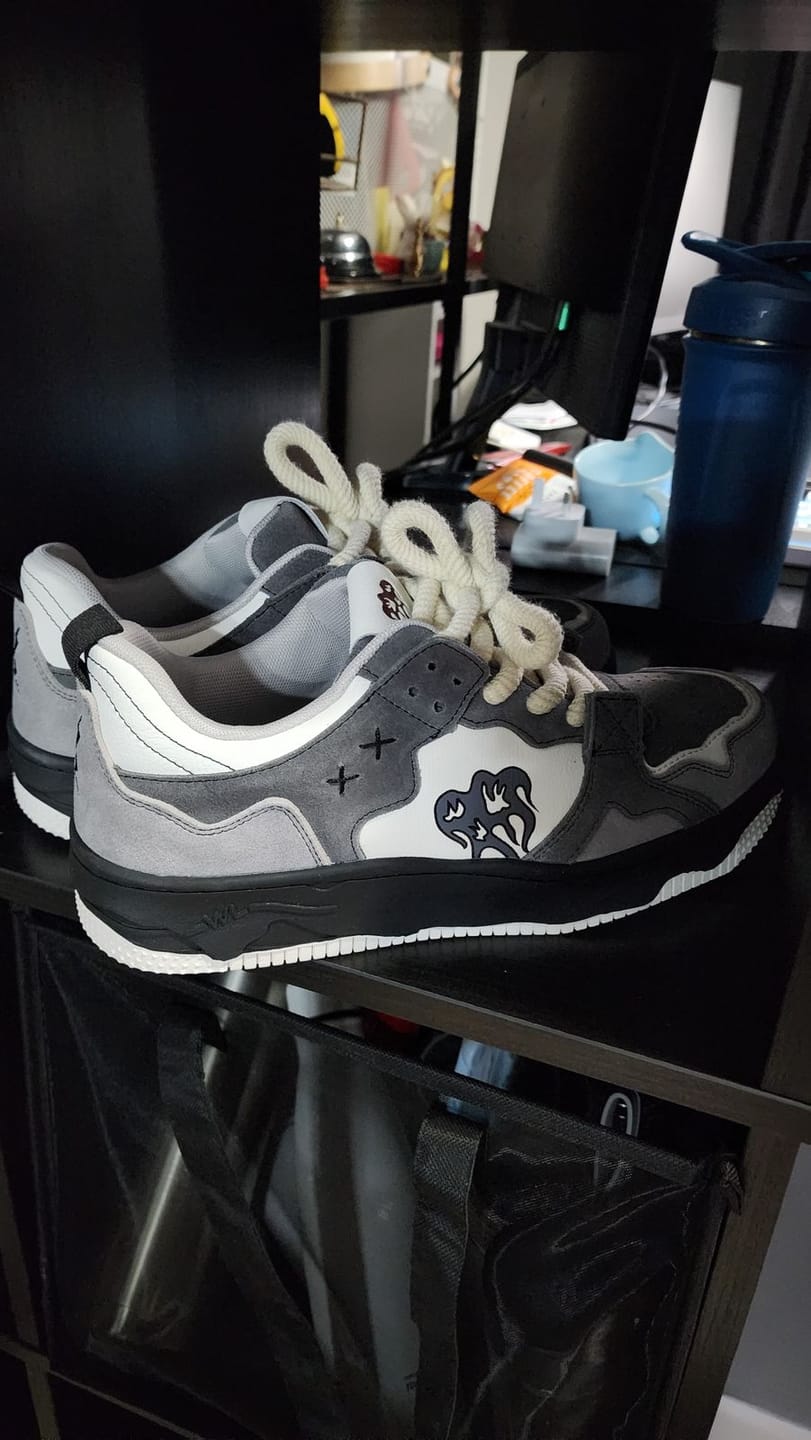 Customer photo review of Monochrome Shadowwave Heavy-Duty Street Sneakers-1507