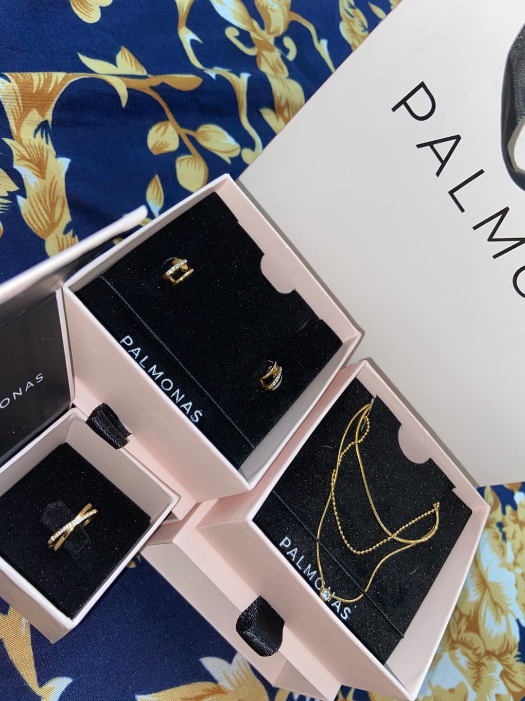 Customer photo review of Pearl Hook Earrings