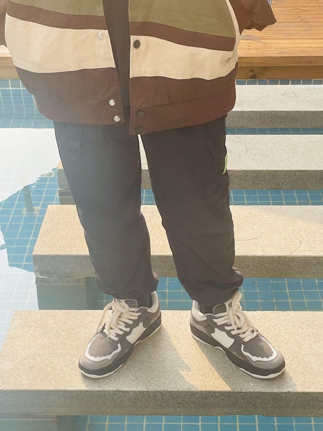Customer photo review of Monochrome Shadowwave Heavy-Duty Street Sneakers-1507