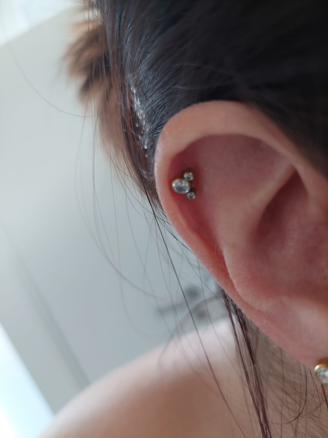 Customer photo review of Little Mouse Piercing | Titan