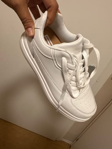Customer photo review of ELEVATESHOES WHITE CLASSY