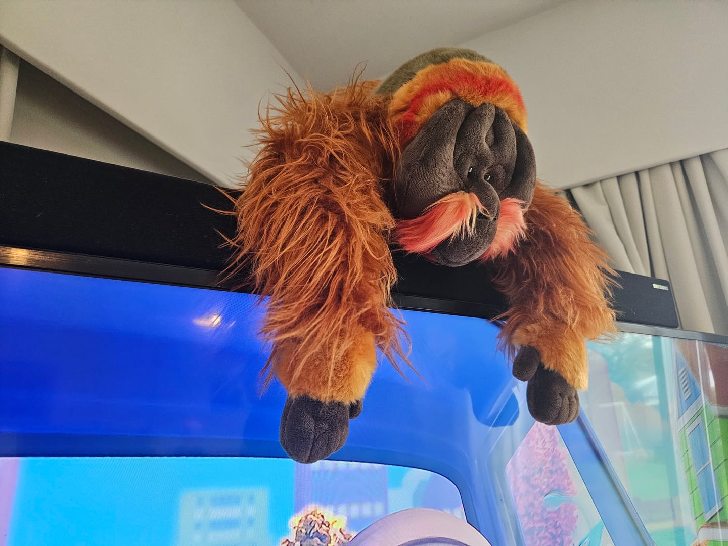 Customer photo review of Orangutan Ape Soft Stuffed Plush Toy